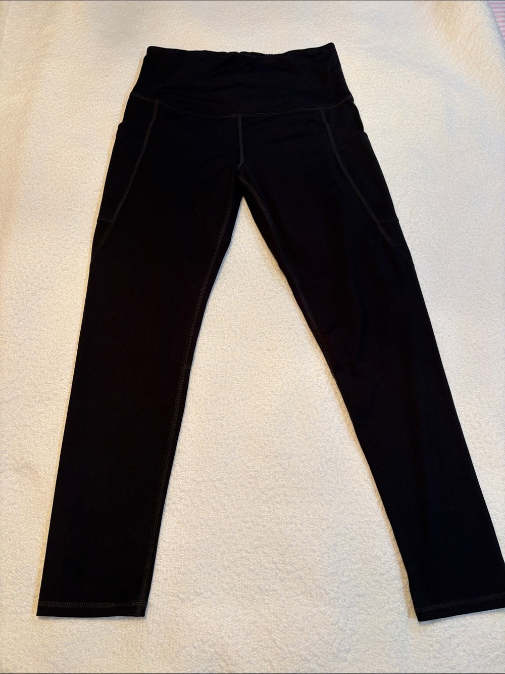 SO Black High-Waist Leggings with Side Panels